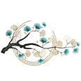 thumbnail image 6 of Wall-Mounted Sculpture Hanging 3D Ginkgo Tree Leaf Metal Sculpture Green+Gold 43.3*26.7inch for Living Rooms, Bedrooms, 6 of 12
