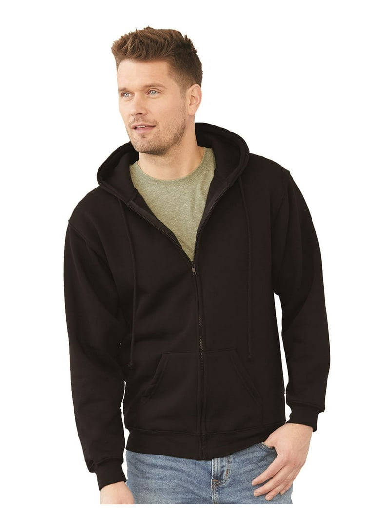Adult 9.5oz., 80% cotton/20% polyester Full-Zip Hooded Sweatshirt