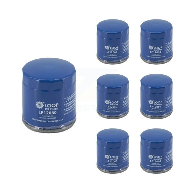 LOOP Engine Oil Filter (7 Pack) for Car Chevrolet GMC Equinox Buick Terrain Cruze Malibu Colorado Ford Escape Canyon Encore Spark Trailblazer GX Trax Corvette Impala Cadillac Acadia Volt KLO-100307