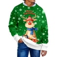 thumbnail image 2 of KANG His & Hers Christmas Sweatshirt | Unisex Ribbed Knit Pullover for Couples & Friends | Festive Matching SetGreenL, 2 of 5