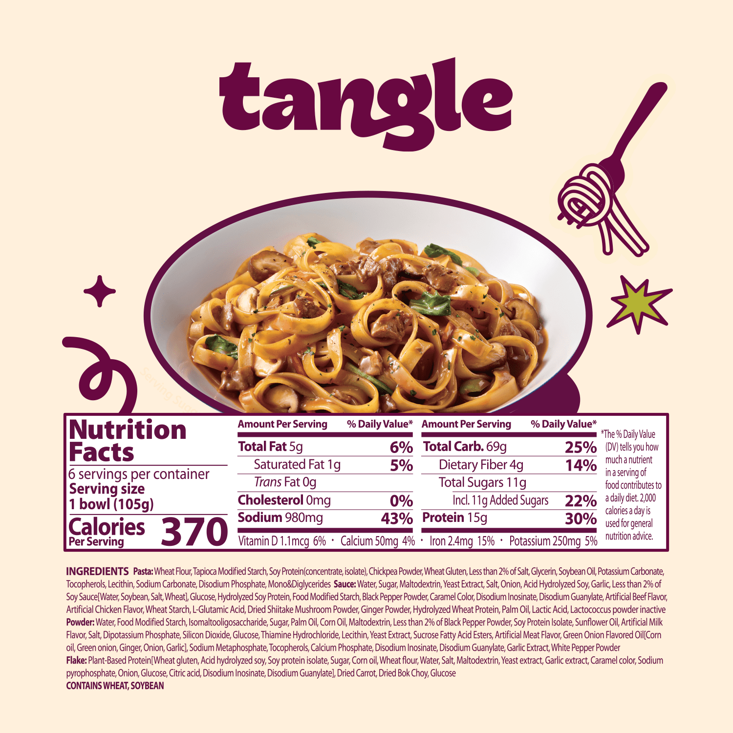 Samyang Tangle Bulgogi Alfredo Pasta Big Bowl