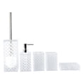 thumbnail image 1 of DOLITY 5 Pieces Bathroom Accessory Set Modern Gifts Easy to Clean Toothbrush Holder White, 1 of 8