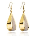 thumbnail image 1 of Minnieouse 1 par de pendientes colgantes, accesorios de joyería con forma de gota de agua calados simples, suministro a juego de ropa clásica, gota de Ropa, zapatos y accesorios Miscelánea Oro Minnieouse AP009640-01, 1 of 6