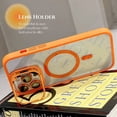 thumbnail image 1 of Lens Metal Ring Stand Magsafe Magnetic Phone Case For IPhone 15 12 13 14 Pro Max 11 Camera Glass Protection Transparent Cover, 1 of 7