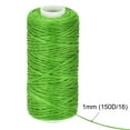 thumbnail image 4 of Unique Bargains Fil à Coudre en Cuir Ciré en Polyester Vert, 55 Yards, 4 of 6