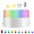 thumbnail image 3 of 10W AC85-265V RGB LED Luz de techo Lámpara empotrada Downlight de 16 colores con control remoto, 3 of 8
