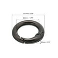thumbnail image 2 of Uxcell 20mm Spring O Ring Round Snap Clip, Circle Trigger Keyrings Buckle Small Clamp Clasp Gray 12 Pcs, 2 of 6
