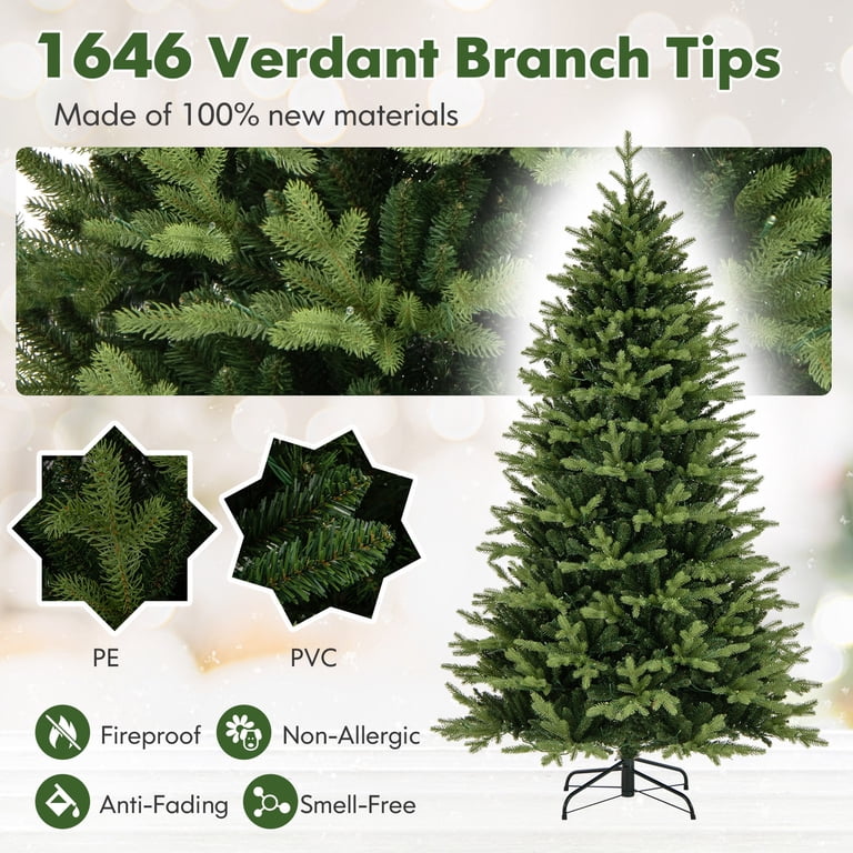 Costway Pre-Lit 7 FT Xmas Tree with Various Modes & 470