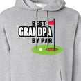 thumbnail image 3 of Inktastic Father's Day Best Grandpa by Par with Flag and Golf Ball Adult Hoodie Sweatshirt, 3 of 4