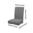 thumbnail image 3 of Thickened Jacquard Dining Chair Cover | Stretch Polyester Slipcover | Elastic Retractable Fit | Waterproof Dirtproof | Velvet Texture | Gray White Navy Red Khaki | 15.7-19.6in x 17.7-25.5in | 1 Pack, 3 of 6