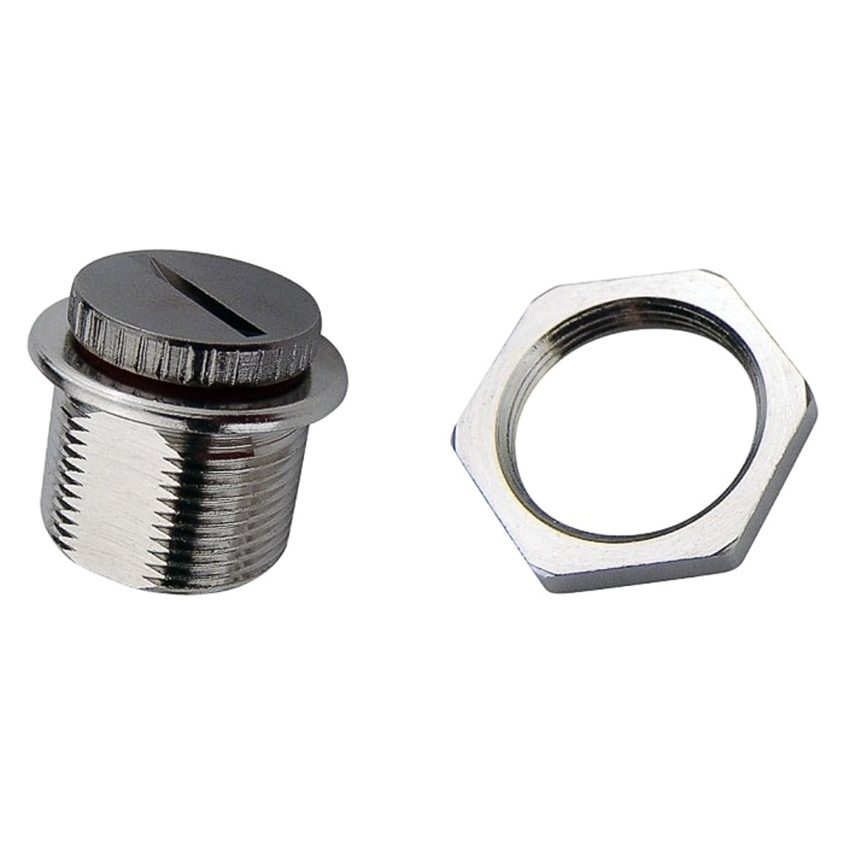 Koolance Coolant Fill Port / Drain Valve, Nickel