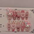 thumbnail image 2 of Muñeco de dibujos animados Sanrioed My Melody Hello Kitty, Parche de uñas tridimensional hecho a mano, juguete de Anime para niñas, regalo de juguetes, nuevo, 2 of 4