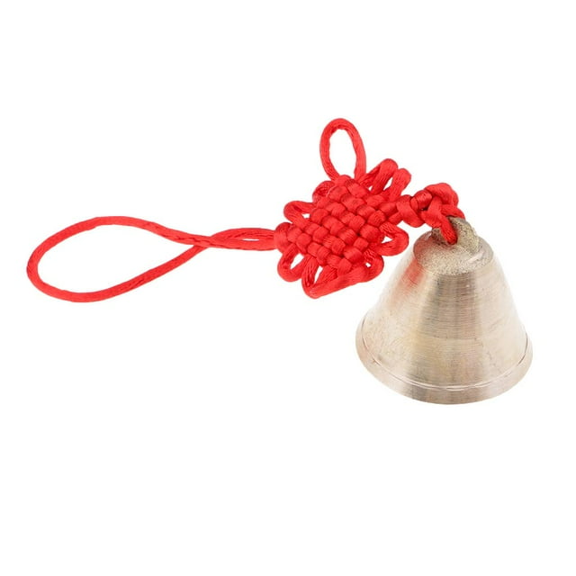 Campana Bell nudo chino rojo Decoración de accesorios para colgar coche S Hugo Timbre de viento campana