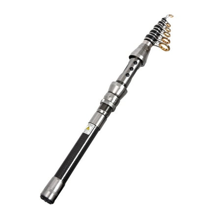 Gallickan Carbon Fiber Short Sea Fishing Rod 2.1m Retractable Handle for Travel and Surf Casting