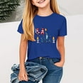 thumbnail image 2 of YABCSAZ Chemises du 4 Juillet pour Femmes, Robe de la Fête de l'Indépendance, Chemise Décontractée Imprimée pour Enfants, Col Rond, Manches Courtes, Bleu, 3 Ans, 2 of 4