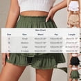 thumbnail image 3 of Fesfesfes Skirts for Women Layered Tiered Sheer Lace Trim Womens Solid Color Lace Elastic Pleated Layered Cake Skirt Pants Short Skirt Pants, 3 of 8