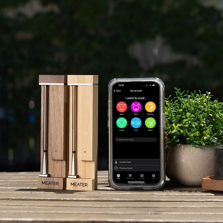 MEATER Pro | Wireless Bluetooth Smart Meat Thermometer - Walnut