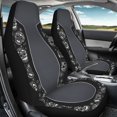 thumbnail image 4 of XYZCANDO Car Seats Protector 2 pcs Auto Front Seat Covers Car Seat Covers Washable Soft SUV Sedan, Sugar Skulls Mexican, 4 of 10