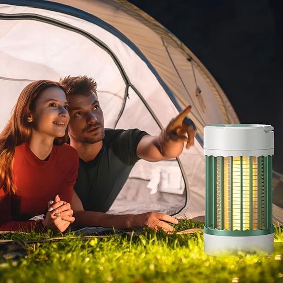 HIBIBUD Indoor Bug Zapper with Fan,1500V High Voltage Lighted Mosquito Lamp Trap,USB Cable Plug-in Electric Insect Killer Catching Moth Mosquitoes Gnat Fruit Flies (NO Battery)