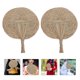 thumbnail image 1 of Nestingho 2Ud Abanicos De Paja Natural A Mano Para Uso En Casa Oficina Y Exterior, 1 of 7