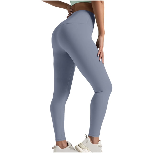 KIHOUT Women Butt Lifting Seamless Leggings Solid Color Stretch High Waisted Workout Booty Yoga Pants