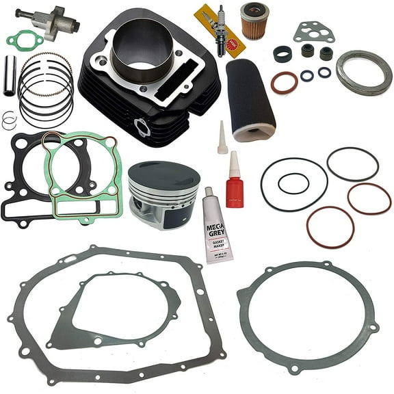 Top Notch Parts Yamaha Wolverine 350 Cylinder Piston Gasket Air Oil Filter Top End Kit Set 2006-2009