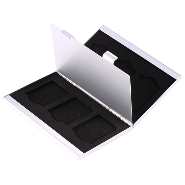 Card Holder,Portable Aluminum for 6pcs Memory Card Case SD Card Case Ultimate Comfort