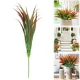 thumbnail image 2 of Artificial Grass Outdoor, Ongmies Lot of Artificial Plant Flower Bundles – Shrub Landscaping Decor, Fake Plants Outside Green Onion Faux Greenery Shrubs, 2 of 7