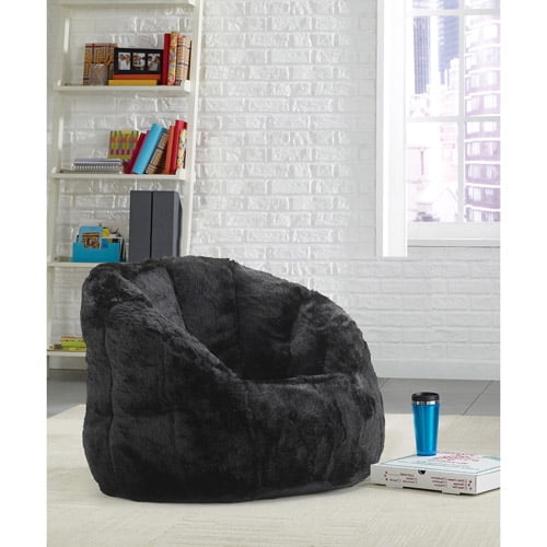 Cocoon Faux Fur Bean Bag Chair, Multiple Colors - Walmart.com - Walmart.com