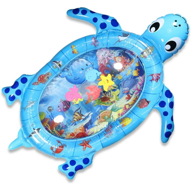 Estera inflable del agua de la forma de la tortuga para la estera de la actividad del bebé, del agua y de los pescados