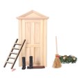 thumbnail image 2 of Kit de puerta de casa de muñecas, mini puerta de árbol de Navidad, puerta de madera en miniatura, kit de puerta en miniatura de Navidad, parte superior de la línea, 2 of 8