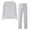 Light Gray, variant on Women 2 Piece Cozy Loungewear Outfits,Thick Long Sleeve Long Pants Warm Tight Stretchy Leg Crew Neck Sweatshirt Set, Pajama Set for Women,Size:3XL