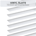 thumbnail image 5 of Lotus & Windoware Cordless 1" Vinyl Mini Blind Light Filtering Horizontal Blind,  65" Width x 48" Length, White, Smooth, 5 of 7