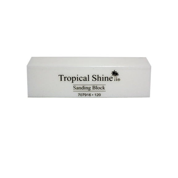 Tropical Shine Nail File White Sanding Block 120 (Coarse)