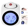 thumbnail image 4 of Naiovety Reloj despertador de proyección LED, termómetro electrónico Digital, pantalla de temperatura, viaje en casa, sala de estar y Decoración del hogar Blanco, 4 of 6