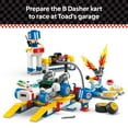 thumbnail image 4 of LEGO Super Mario: Mario Kart Toad's Garage - Nintendo Toy Building Set for Kids, Boys & Girls, Ages 8+ - Collectible Mario Kart Toy for Fans with 2 Blue Toad Figures - Gift Idea for Birthdays - 72035, 4 of 7
