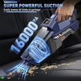 thumbnail image 2 of Aspiradora de mano inalámbrica JONYJ, 16000 PA, alta potencia, para coche, portátil, con luz LED y boquillas múltiples, recargable, ideal para el hogar, el coche, la oficina y las mascotas., 2 of 5