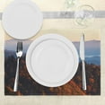 thumbnail image 3 of Ambesonne Nature Place Mats Set of 4, Sunrise Mountains, Standard Size, Multicolor, 3 of 6