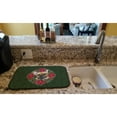 thumbnail image 2 of French Bulldog Poinsetta Wreath Dish Drying Mat, 2 of 7