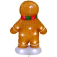 thumbnail image 5 of Northlight 14" LED Lighted Acrylic Gingerbread Man with Scarf Outdoor Christmas Decoration, 5 of 8