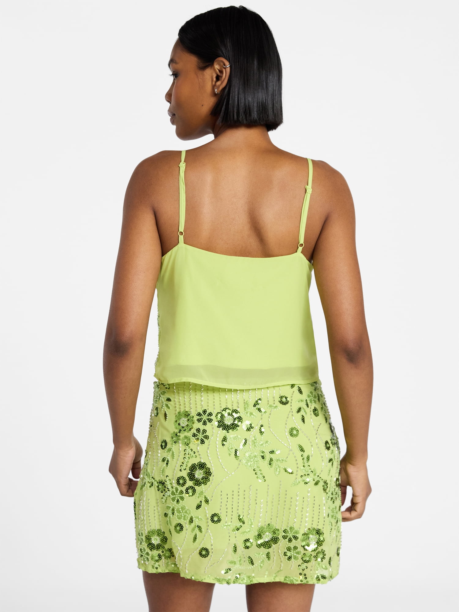 No Boundaries Embellished Camisole Top, Women's XXS-XXL