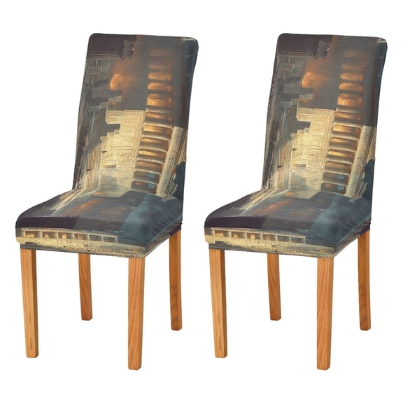 BZSMCE Chairs Slipcovers Dining Chair Covers Magnificent Ancientd Relic Creative Pattern