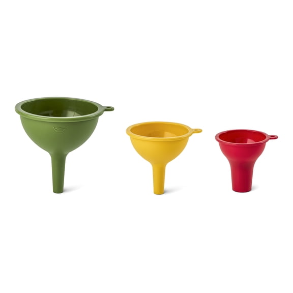 Elements by Thyme & Table 3-Piece Silicone Funnel Set - Multicolor