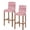 Pink, variant on Pink Bar Stool Covers Set of 2, Vintage Modern Abstract Art Ombre Stretch Washable Bar Chair Covers with Backs, Removable Pub Counter Height Chair Cover for Kitchen Dining Room Cafe