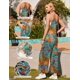 thumbnail image 2 of Mono casual Ekouaer para mujer, casual, sin mangas, estilo bohemio, estampado floral, 2 of 6