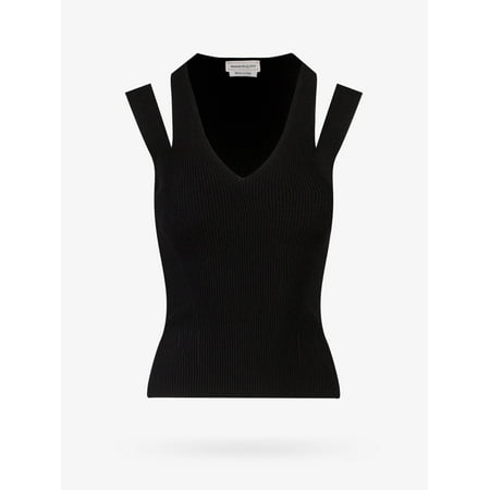

ALEXANDER MCQUEEN TOP WOMAN Black KNITWEAR