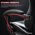 thumbnail image 4 of JONPONY Big and Tall Gaming Chair, Ergonomic Design, Gamer Chair PU Leather with Footrest and Lumbar Support, High Back Office Chair Support 8 Hours Long Sitting, Computer Chair,Black White, 4 of 8