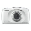 Nikon COOLPIX S33 13.2MP Waterproof Shockproof Freezeproof White Digital Camera