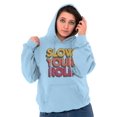 thumbnail image 3 of Slow Your Roll Saying Geek Nerd Gym Hoodie Sweatshirt Women Men Brisco Brands M, 3 of 6