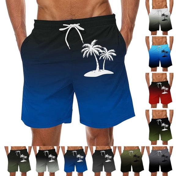 Xunlbb Mens Shorts Clearance Gym Shorts Men, Men Casual Fashion Print Shorts With Pockets Elastic Waist Beach Pants Beach Vacation Clothes, S-5XL